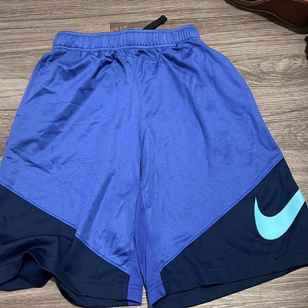 Blue Nike dri-fit shorts
